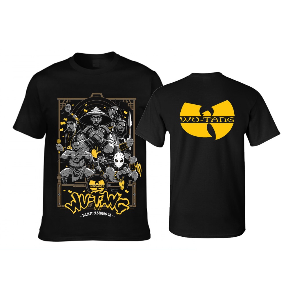 Street Fashion Poster - WU-TANG Clan อัลบั้มโปสเตอร์สินค้าสัมปทาน เสื้อยืดพิมพ์ลาย คลาสสิค สตรีท