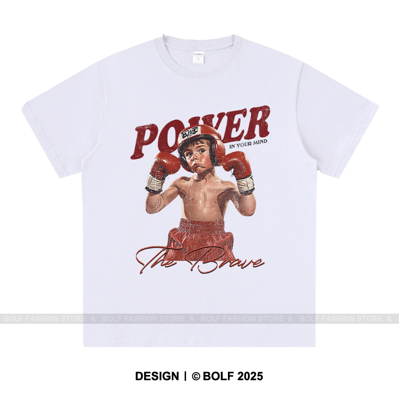 Street Fashion Theme - เสื้อยืดธีมมวยย้อนยุคฤดูร้อน 2026 สำหรับผู้ชายและผู้หญิง ลายกราฟิกนักสู้วินเทจ ทรงหลวม แขนสั้น
