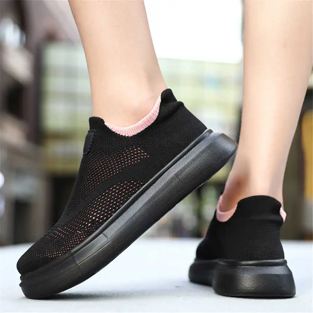 Guangzhou Street Fashion - ถุงน่องแพลตฟอร์มรองเท้าสีน้ำตาลสำหรับผู้หญิงรองเท้าผ้าใบออกแบบสเก็ตบอร์ดผู้หญิงเทนนิสสาว2-7ปียิมกีฬา