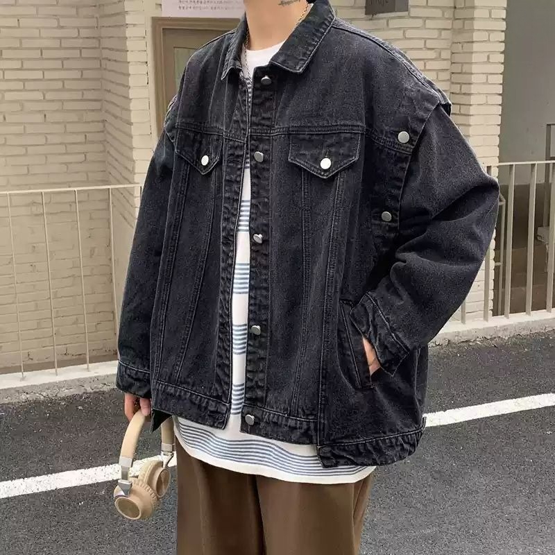 เสื้อแจ็คเก็ตยีนส์ผู้ชายสไตล์ล - Street Fashion Jeans Men บทวิจารณ์และราคา