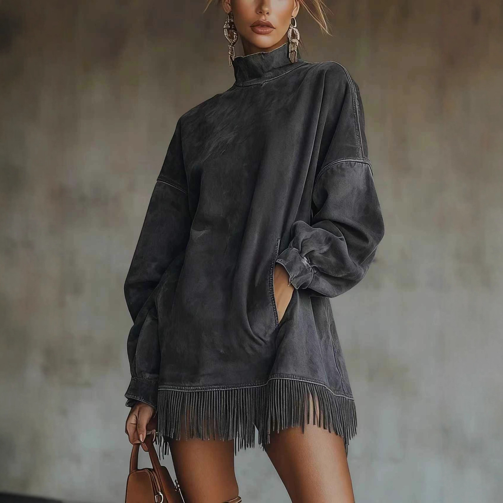 เดรสแฟชั่นใหม่ปี 2026 แต่งพู่  - Guangzhou Street Fashion บทวิจารณ์และราคา