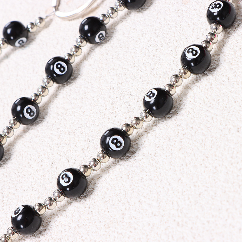โซ่กางเกงลูกปัดสีดำลาย 8-Ball  - Street Fashion Theme บทวิจารณ์และราคา