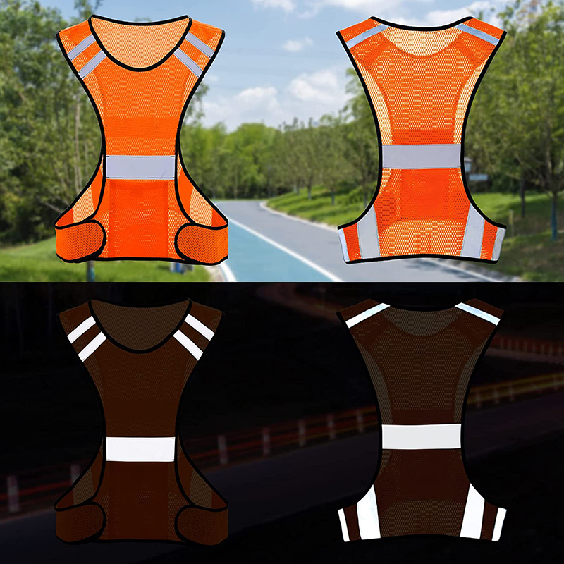 เสื้อกั๊กนิรภัยสะท้อนแสงตาข่าย - Reflective Jacket Running บทวิจารณ์และราคา