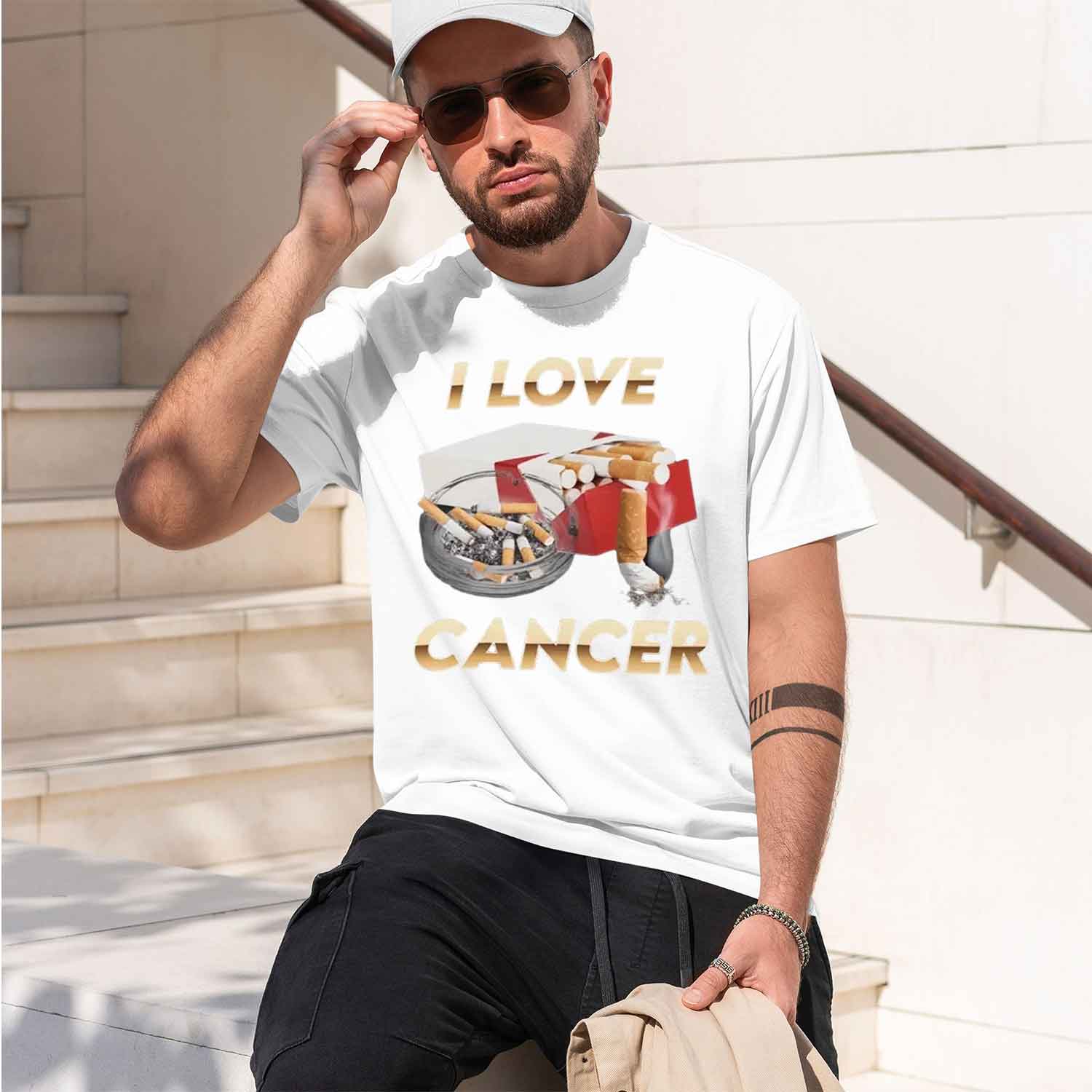 เสื้อยืด I Love Cancer แฟชั่นผ - Street Fashion China Models บทวิจารณ์และราคา