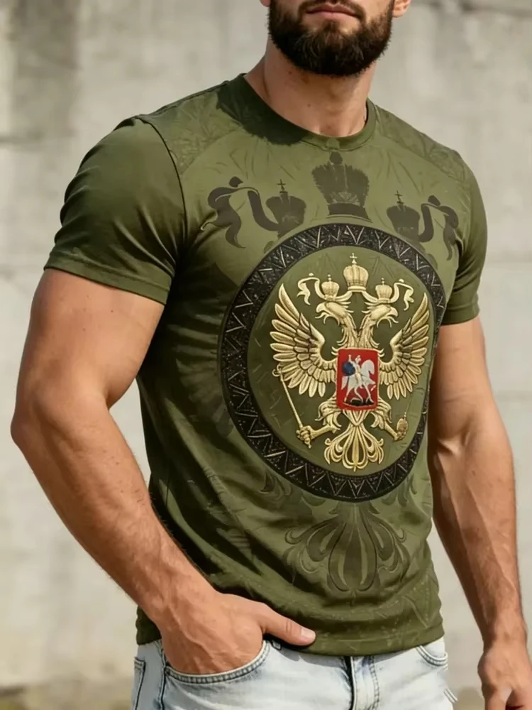 เสื้อยืดพิมพ์ลายธงรัสเซียแบบ 3 - Street Fashion Russia บทวิจารณ์และราคา