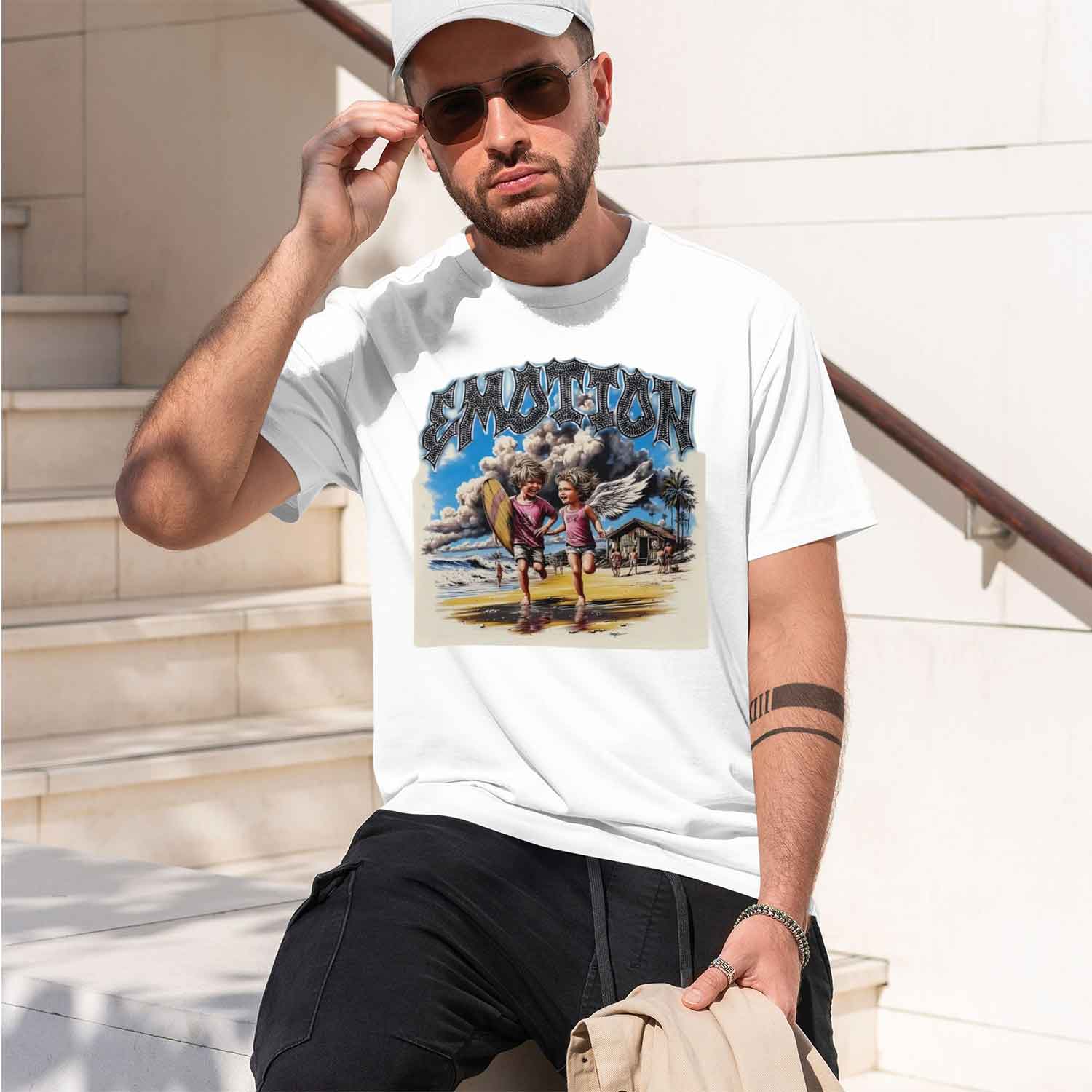 เสื้อยืดผู้ชายลายตัวอักษรแฟชั่ - Street Fashion China Models บทวิจารณ์และราคา
