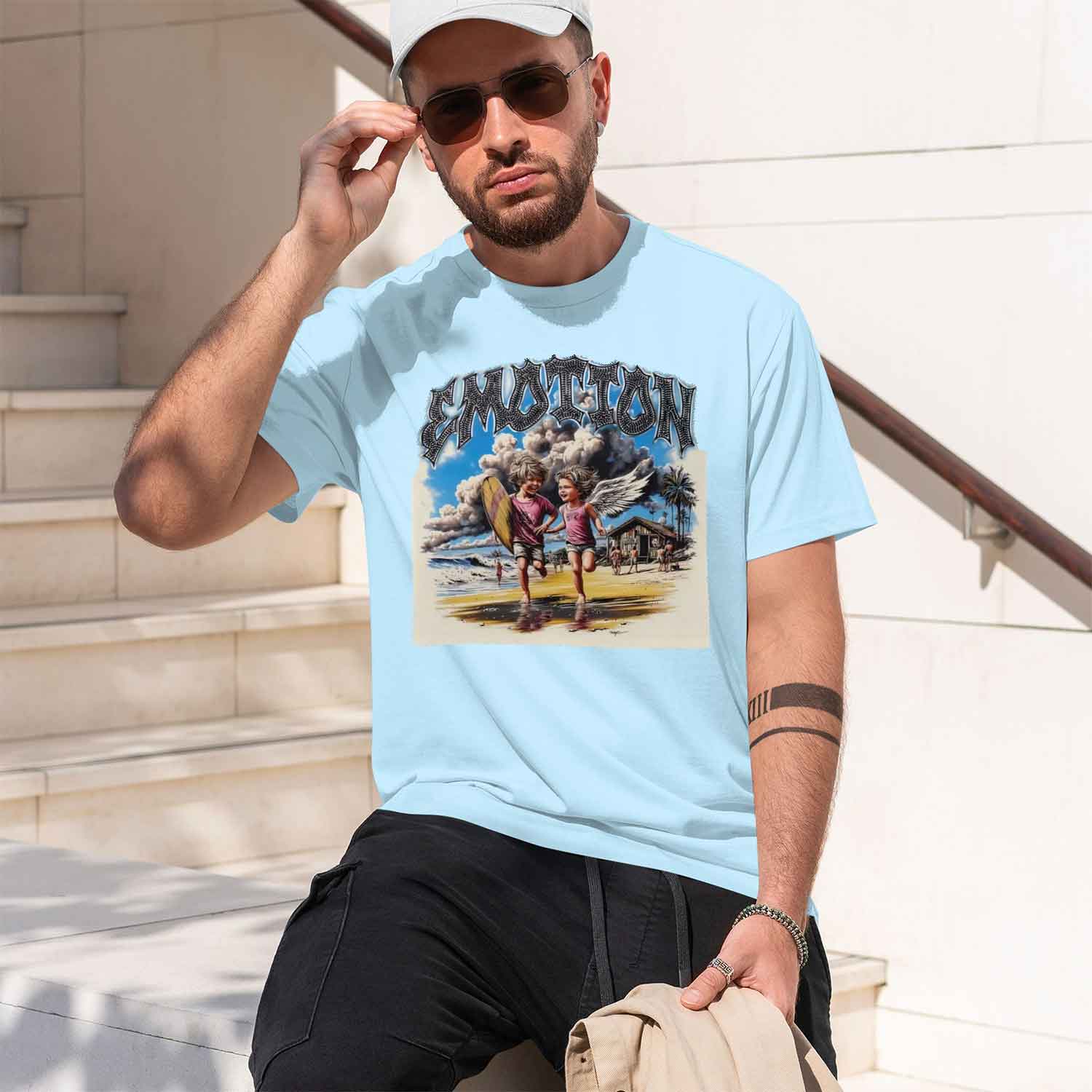 เสื้อยืดผู้ชายลายตัวอักษรแฟชั่ - Street Fashion China Models บทวิจารณ์และราคา