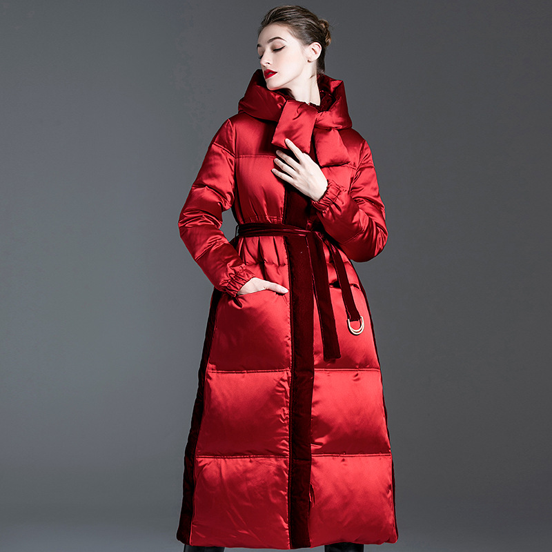 2023โค้ทขนเป็ดยาวมีฮู้ดแฟชั่นฤ - Street Fashion High End บทวิจารณ์และราคา