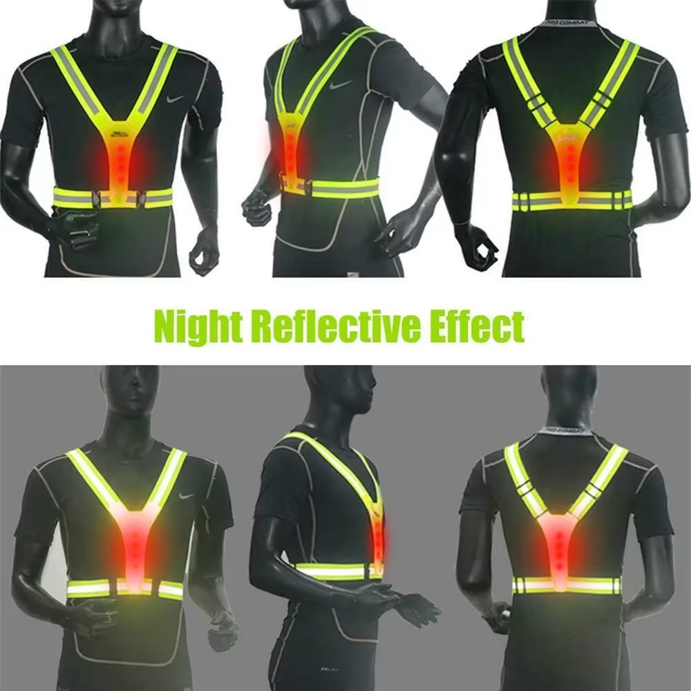 เสื้อกั๊กวิ่ง LED สะท้อนแสง สา - Reflective Jacket Running บทวิจารณ์และราคา
