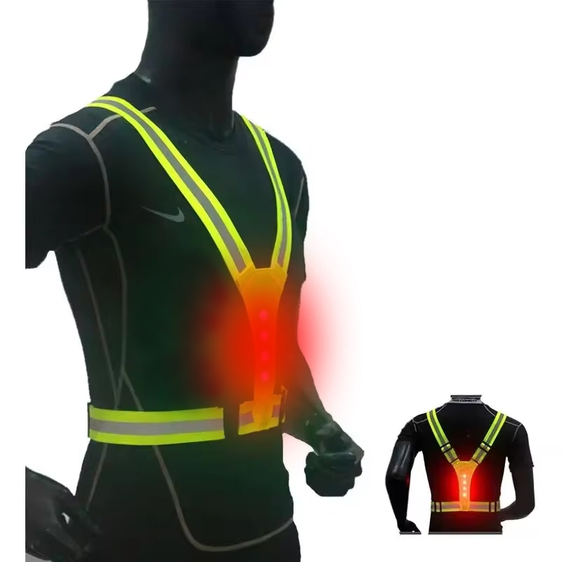 เสื้อกั๊กวิ่ง LED สะท้อนแสง สา - Reflective Jacket Running บทวิจารณ์และราคา