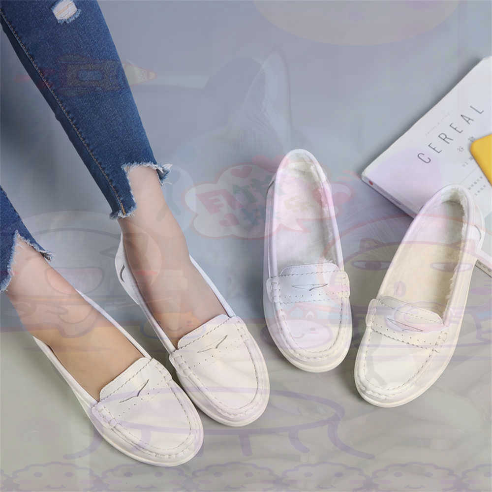 Soft SLIP-ON สตรีขนาดใหญ่รองเท - Guangzhou Street Fashion บทวิจารณ์และราคา