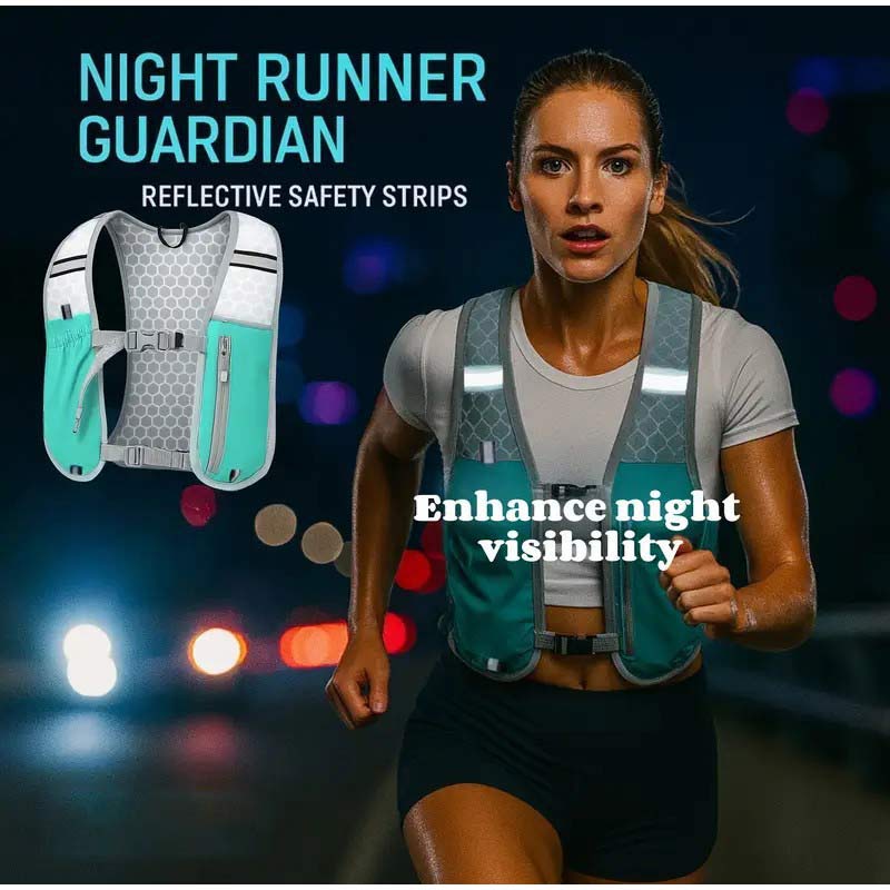 เสื้อกั๊กสำหรับวิ่งน้ำหนักเบาพ - Reflective Jacket Running บทวิจารณ์และราคา