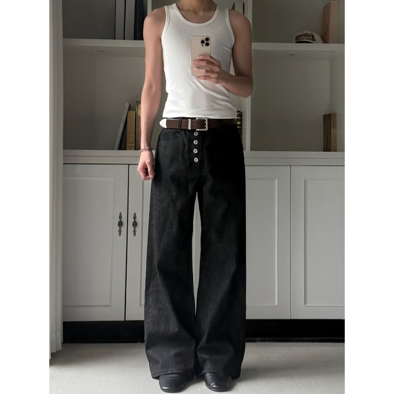 กางเกงยีนส์ผู้ชายสไตล์ฮาราจูกุ - Street Fashion Jeans Men บทวิจารณ์และราคา