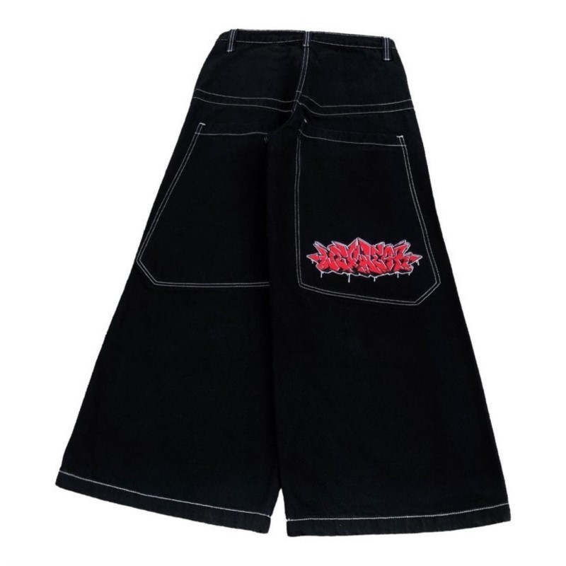กางเกงยีนส์ทรงหลวมสไตล์ฮิปฮอปอ - Street Fashion Jeans Men บทวิจารณ์และราคา