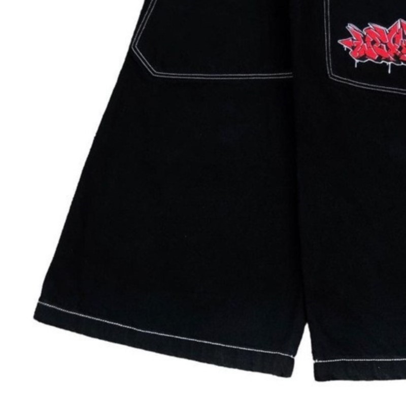 กางเกงยีนส์ทรงหลวมสไตล์ฮิปฮอปอ - Street Fashion Jeans Men บทวิจารณ์และราคา