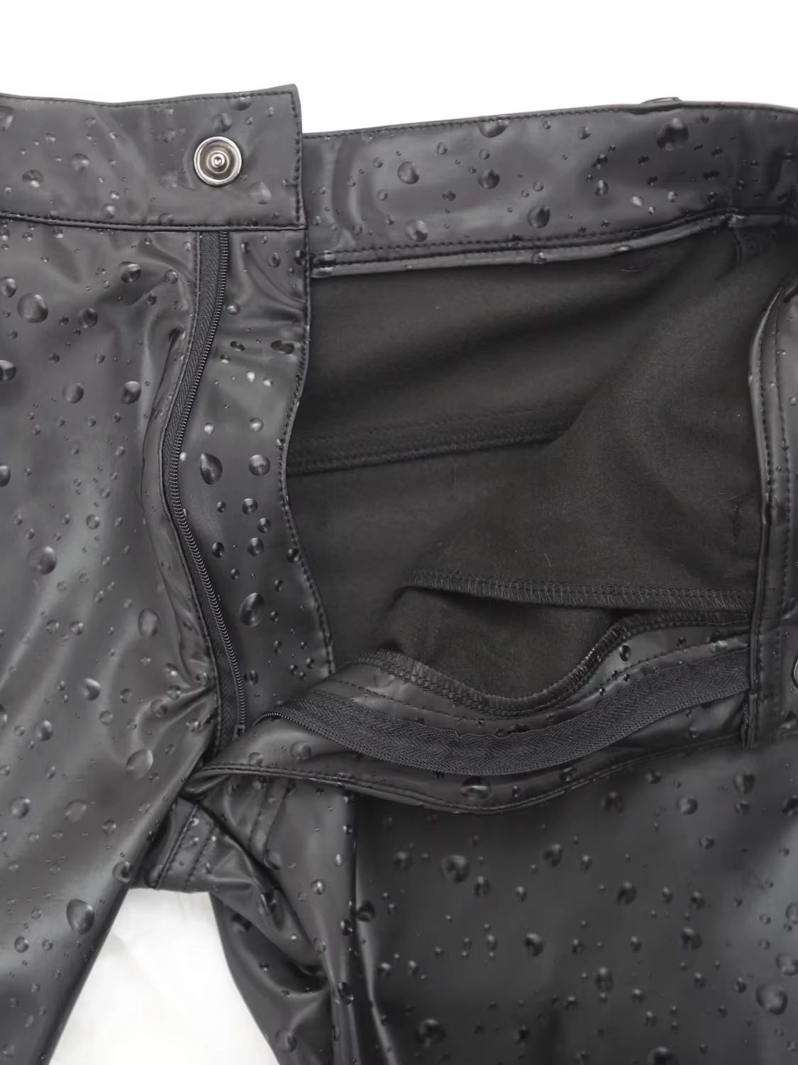 กางเกงเลกกิ้งหนัง PU ลายหยดน้ำ - Street Fashion Jeans Men บทวิจารณ์และราคา